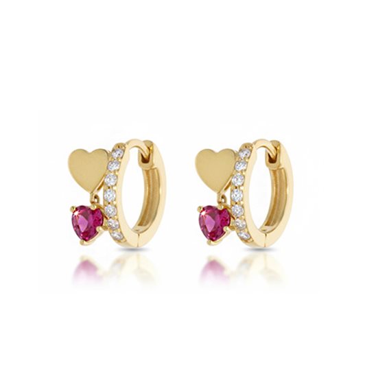 Boucles d'oreilles Cuori Milano Femme in Argent 25340396 - 25340396